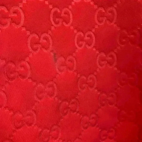 GUCCI GG pattern Large tote Duffle Bag Tote Bag Nylon Red - Picture 8 of 16